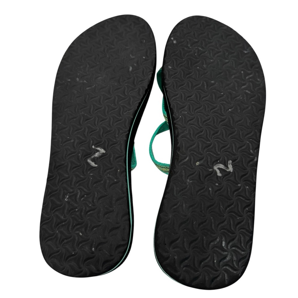 Teva Blue Olawahu Pintado Florida Keys Mush Thong Flip Flop Sandal 9‎ - Picture 4 of 4